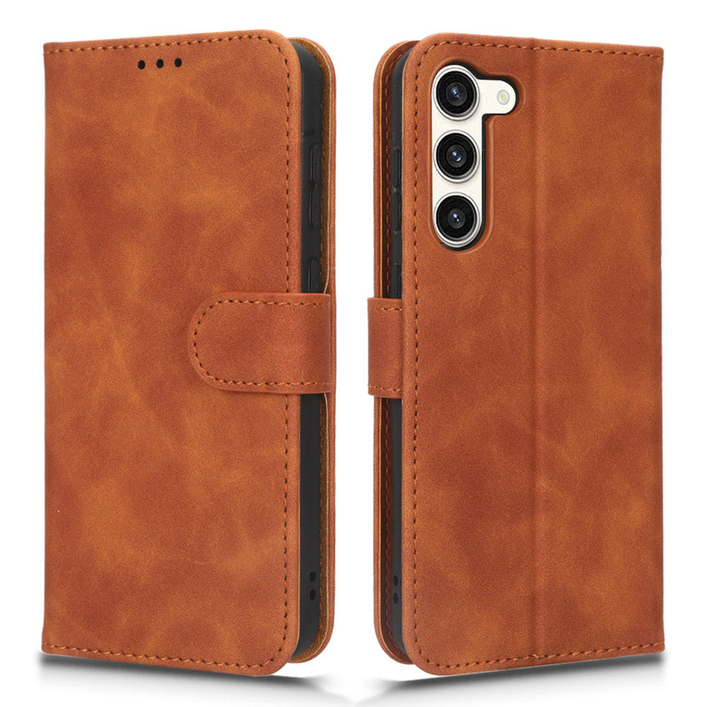 Anti-fall Phone Case for Samsung Galaxy S23 Skin-touch Feeling PU Leather Wallet Stand Cell Phone Cover Anti-fall Phone Case for Samsung Galaxy S23 Skin-touch Feeling PU Leather Wallet Stand Cell Phone Cover